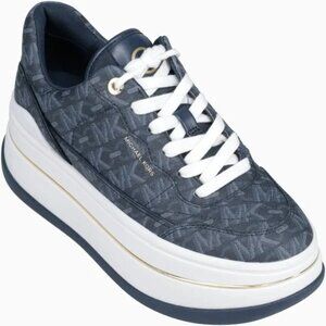 MICHAEL Michael Kors Hayes Empire Logo Platform Sneakers – Women’s Size 7.5